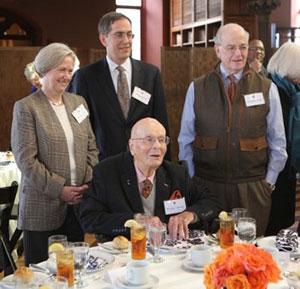 William Scheide with Princeton presidents